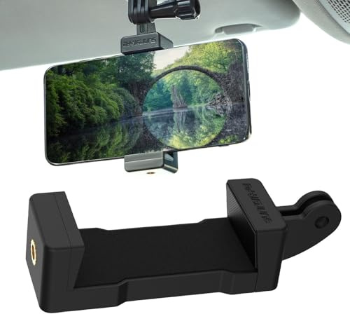 Auto-Sonnenblenden-Handyhalterung | 360° drehbare Handyhalterung für Auto-Sonnenblende | KFZ-Handyhalterung, Handyhalterung für die meisten Action-Kameras