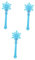 TOYANDONA 3st Leuchtender Zauberstab Schneeflocke Leuchtstab Geführte Schneeflocke Schneeflocke-fee-zauberstab-kind-mädchen Partyfee Schneeflocken-fee-zauberstäbe Eisdrehstab Blue Abs