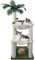 Fantasreen Rascador para Gato 100cm Pequeña Torre Árbol para con Dos Hamacas, Doble Hamaca con Juguete para Gato de Madera Interactiva, Condominio para Gatito y Adulto