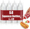 OAMCEG 8 Pack Plastic Squeeze Bottles - 12 OZ Durable Condiment Squeeze Squirt Bottle with Discrete Measurements, for Ketchup, BBQ, Sauces, Syrup, Condiments, Dressings, Arts and Crafts, BPA Free