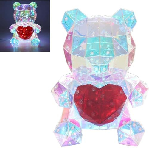 Lesser & Pavey Starlightz LED USB Teddy Heart for Home & Living Room | Lovely Led Lights for Home Decor & Night Light | Ideal Led Lights for Bedroom & Table | Durable for Daily Use