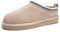 FITORY Damen-Slipper aus Wildleder | Flache Ministiefel mit Fell | Lässige und bequeme Damenschuhe für den Winter, Farbe Grau, Größe 41