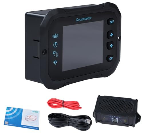 DewinLVD Batterie Monitor, Batteriewächter 12V 24V 36V 48V 72V Batterie Überwachung App Fernbedienung Farbdisplay mit Alarm Battery Guard 100A 10-100V für Wohnwagen Solaranlage