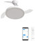 CREATE / WIND CLEAR STUDIO M/Ventilador de techo con luz blanco con Wifi y mando / 40W, Temporizador, Ø 108 cm, 6 velocidades, aspas retráctiles, 3 temperaturas de luz, función verano-invierno