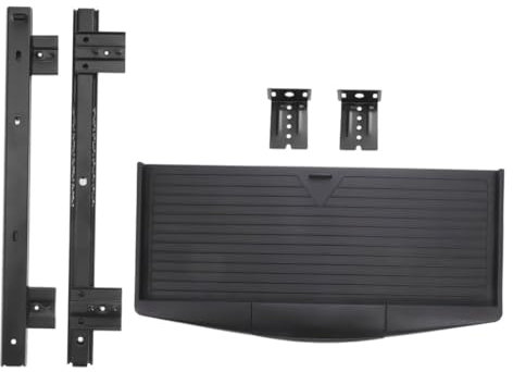 NUOBESTY Adjustable Computer Keyboard Stand Ergonomic Desk Shelf under Table Storage Slide-out Platform for Office and Home Use