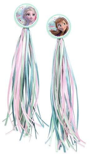 Die Eiskönigin Frozen ELSA und Anna Dekorative Bänder LUFTSCHLANGEN für Lenker von Fahrrädern, Scootern für Kinder Zubehör für Fahrräder 2 Stück (Die Eiskönigin)