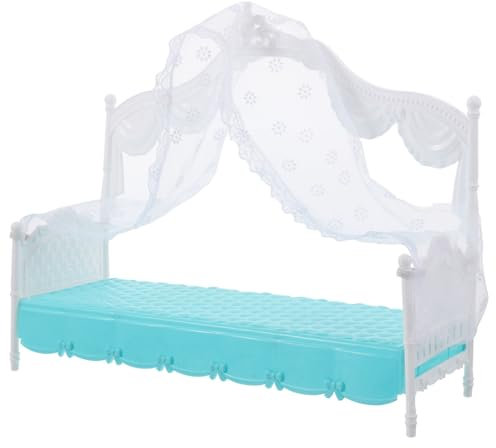 MILISTEN Hausmini -Bett Kinderbett babybett Tiere Mini-Puppenhausmöbel Dollhouse -Schlafzimmer Mini-Puppenhaus-Bausatz Dollhouse Schlafzimmermöbel Vitrine Mini- Spitze