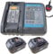 Fit for Makita 18V 8.0Ah 2-Battery & Fast Charger Combo Kit Compatible with BL1850/BL1830/BL1840/BL1860 etc. Batteries & DC18RD/DC18RC etc. Chargers - Ultra-High Capacity Rapid Charging Set