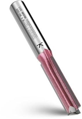 WOBLLMX 3 Klingen Nutfräser 8mm Schaft,Ø8mm Arbeitslänge 30mm | Professional Hartmetall Bestückt Nutfräser Standard für Holz Dichteplatte Zubehör Handfräse