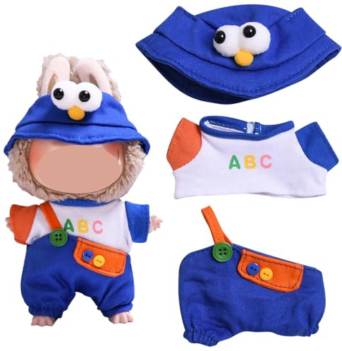 TYXHXTF Puppenkleidung, Blau Passende Kleidung für Die , 17 cm Große Kleidung Puppe, Kleidung Plüsch