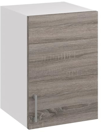 roe furniture Küchenhängeschrank 45 cm – Küchenoberschrank mit 1 Tür & Innenablage – Wandschrank für Küche, 45×60×31 cm – Hängeschrank aus Holzwerkstoff, melaminbeschichtet, Wandmontage