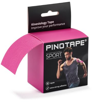 PINOTAPE Sport Tape Extra Starke Klebekraft 5 m x 5 cm Pink