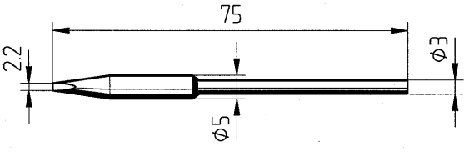 Lötspitze 2,2 mm