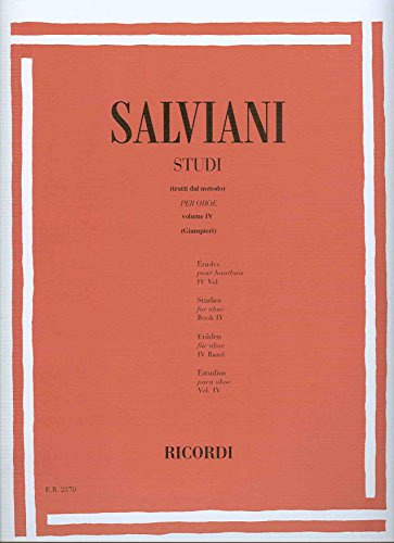 SALVIANI - Estudios Vol.4 para Oboe (Giampieri)