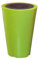 Green City Little Up Pot de Fleurs Rond + Anneau Résine/Plastique Vert Anis/Anthracite