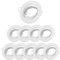 Sweet Led Einbaustrahler GU10 10er Set – Schwenkbare Deckenspots 230V Ø68mm – Einbaurahmen Weiß matt inkl. GU10 Fassung – geeignet für LED und Halogen