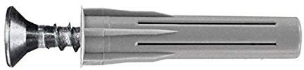 Ram - Cheville fusée avec vis, 8mm x 40mm, Gris, Boîte de 20