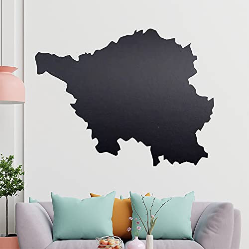 KIWISTAR Bundesland Saarland - Saarbrücken Wandtattoo in 6 Größen - Wandaufkleber Wall Sticker - Dekoration, Küche, Wohnzimmer, Schlafzimmer, Badezimmer