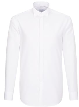 Seidensticker Herren Mens Regular Gala Longsleeve Businesshemd, Weiß(001035), 42 EU