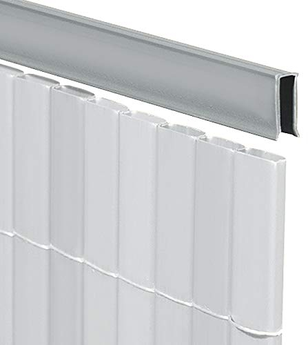 Videx-U-Profil für Sichtschutzmatte Rügen, Aluminium, 150cm (Lieferung: 2 x 75cm)