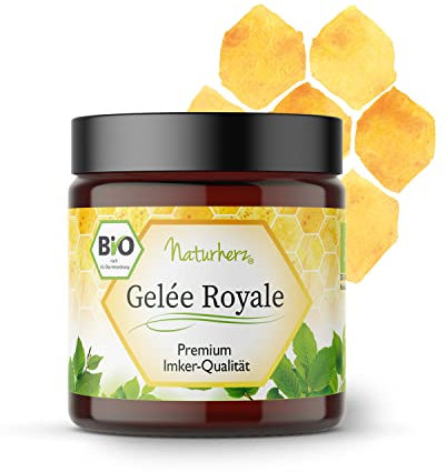 Bio Gelee Royal | Frisches Gelee in Premium Imkerqualität | OHNE Zusätze | Naturherz-Original (50 g)