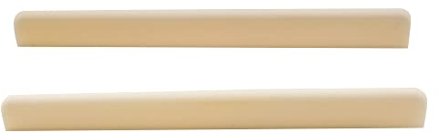 Musiclily Sillet Chevalet Guitare en Os Bone Nuts pour Guitare Classique,DJ-04 80x3x9mm (2 Pièces)