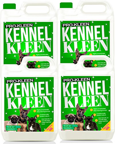 Pro-Kleen Kennel Disinfectant, Cleaner & Deodoriser (Fresh Cut Grass Fragrance) - 20L Pack - Kills 99.9% of Bacteria and Removes Nasty Urine Pet Odours - Suitable for Kennels, Hutches & More