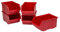 5 Stapelbox Sichtlagerkiste Lager System Kunststoff PP 350 x 220 x 165 Gr. 3 rot