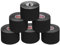 ALPIDEX Kinesiologie Tape 1/3/ 6/12 Rollen Viele Farben 5 m x 5 cm Anwendungsbroschüre Elastisch Wasserfest Hautfreundlich Physio Muskel Tape Set, Farbe:schwarz, Menge:6 Rollen