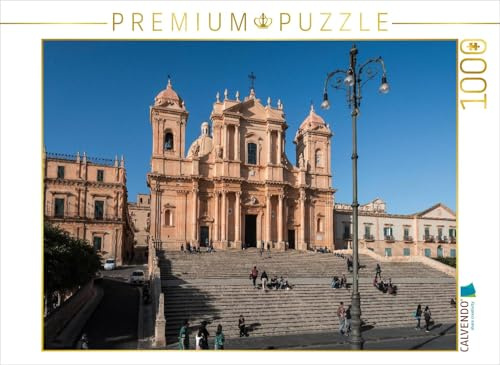 CALVENDO Puzzle Barocke Kathedrale San Nicolo?, NOTO | 1000 Teile Lege-Größe 64 x 48 cm Foto-Puzzle für glückliche Stunden