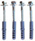 SpeedwellStar Viti di fissaggio M6 a testa esagonale con bullone e flangia, 4 pezzi 100 x 10 mm, zincato, acciaio zincato, per muratura, con tasselli e rondella M10 x 100 x 5