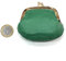 LOLUNA® Mini Porte-Monnaie Femme Cuir véritable Agneau Souple - Fermoir Clic Clac - Couleurs au Choix - Vert