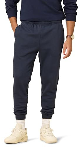 Amazon Essentials Pantaloni Sportivi da Jogging Taglio Rilassato, in Pile, Vestibilità Comoda Uomo, Blu Marino, XXL