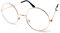 Kids Metal Frame Wizard Glasses with Clear Lens [Rose Gold]