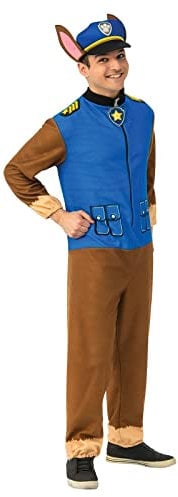 Rubies Herren Paw Patrol Adult Chase Kostüm Jumpsuit, wie abgebildet, Standard