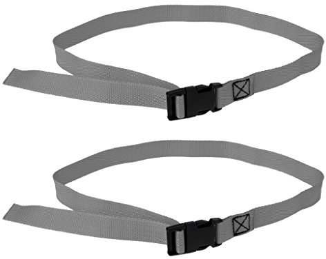Perfeclan Golftrolley Gurte Koffergurt Gepäckgurt Gepäckband Kofferriemen Kofferband 25 mm Breite, Grau