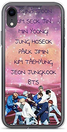 Gryss Kompatibel mit iPhone X/XS Hülle BTSonyeondan Kpop Love Yourself Bangtan Boys Pure Clear Phone Cases Cover