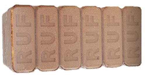 10KG RUF 100% Hardwood Heat Logs - Wood Briquettes for Fireplaces, Wood Burners and Stoves - Long Burning - Woodsure Approved