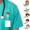 Nurse Doctor Retractable Badge, 6 Stücke Doktor Abzeichenhalter, Krankenhaus Niedlichen Abzeichen, Teleskopschnalle für medizinisches Personal, Cosplay, Geschenk