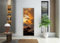 FLFK 3D Oranger Sonnenaufgang auf dem Berg Türtapete selbstklebend Türposter Vinyl Entfernbar Türaufkleber Aufkleber Zuhause Dekor 30.3Zoll x78.7 Zoll