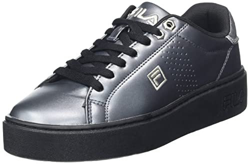 FILA Damen Crosscourt Altezza F Low wmn Sneaker, Black-Silver, 39 EU
