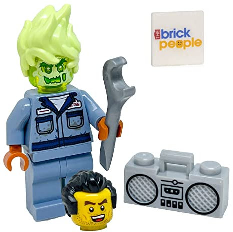 LEGO Hidden Side: Posessed Mechanic With Wrench and Radio Boom Box