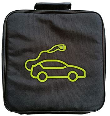 EV Ladekabelgehäuse,MoreChioce Elektroauto Ladekabel Tasche Flammhemmende Wasserdichte Kabelbox Organizer 8m Elektronische Überbrückungskabel Tasche für Wohnwagen Wohnmobil,Platz mit Logo