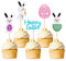 Unimall Global 30 Stück Glitzer Oster Cupcake Topper Kaninchen Cupcake Topper Picks für Ostern Mottoparty Frohe Ostern Party Kuchen Dekoration Zubehör