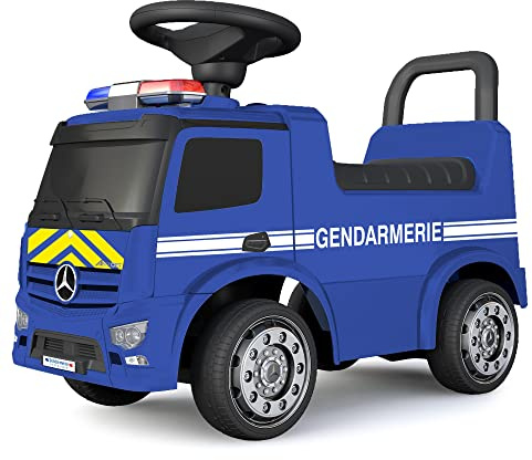 TURBO CHALLENGE - Mercedes Antos Gendarmerie - Lauflernhilfe - 119215 - Freilauf - Blau - Max. 25 kg - Kunststoff - Batterien Nicht enthalten - Kinderspielzeug - Geschenk - Ab 12 Monaten