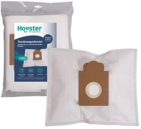 Hooster 10 Stück Staubsaugerbeutel kompatibel mit Swirl EIO 80 / EIO80 mit Zusatzfilter