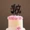 All You Need Is Love Cake Topper- All You Need Is Love Wedding Anniversary Cake Toppers Decorations - Acrylic Black Calligraphy Wedding Cake Topper