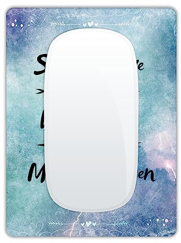 Small Mouse Pad, Mini Mouse Pad 6 X 8 Inch with Non-Slip Rubber Base for Keyboard Tray Laptops Wireless Mouse Home Office Travel, Washable & Portable (Work Hard)