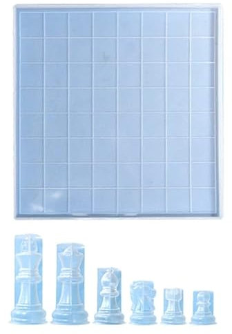 Set Scacchi Resina Stampi In Silicone Stampi Per Giochi Da Tavolo Stampo Per Scacchi Stampo Per Pezzi Degli Scacchi Materiale In Silicone Per Resina Epossidica Scacchi Stampi In Silicone