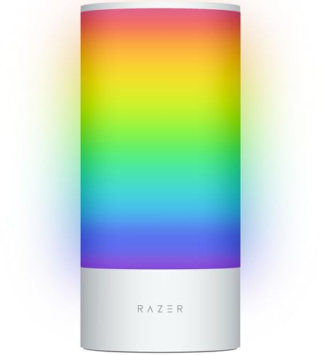 Razer Aether Lampada Smart PRO - Lampada LED con Illuminazione multizona Controlli Touch (Razer Chroma RGB, Compatibilità con Matter, Funziona con l'app Casa Smart Razer) Bianchi